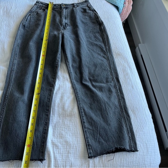 ROLLA’S Elle Super High Rise Relaxed fit Black Jeans in Comfort Smoke Size 26 - Picture 15 of 15